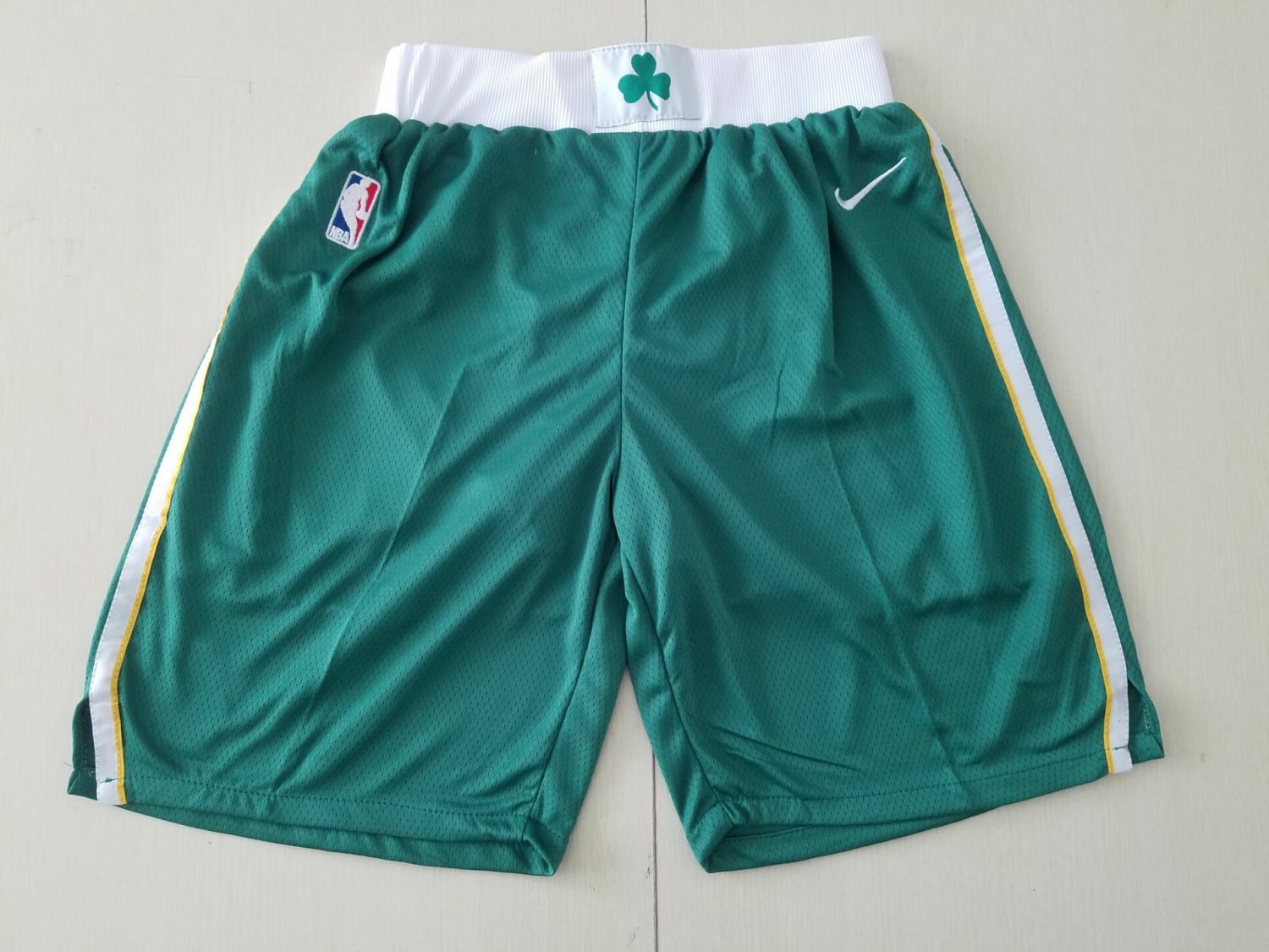 Men's Boston Celtics Green Earned Edition Basketball Shorts Embroidered