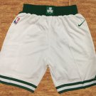 Men's Boston Celtics White Basketball Shorts Embroidered