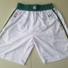 Men's Boston Celtics White City Edition Basketball Shorts Embroidered