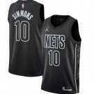 Men's Brooklyn Nets #10 Ben Simmons 202223 Black Statement Edition Stitched Jersey