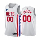 Men's Brooklyn Nets Active Player Custom 202223 White Classic Edition Stitched Basketball Jersey