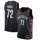 Men's Brooklyn Nets Biggie Tribute Black City Edition Basketball Jersey Embroidered