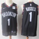 Men's Brooklyn Nets D'Angelo Russell Black City Edition Basketball Jersey Embroidered