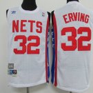 Men's Brooklyn Nets Juliet Erving White Throwback Basketball Jersey Embroidered