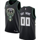 Men's Bucks Personalized Custom Black Statement Edition Jersey