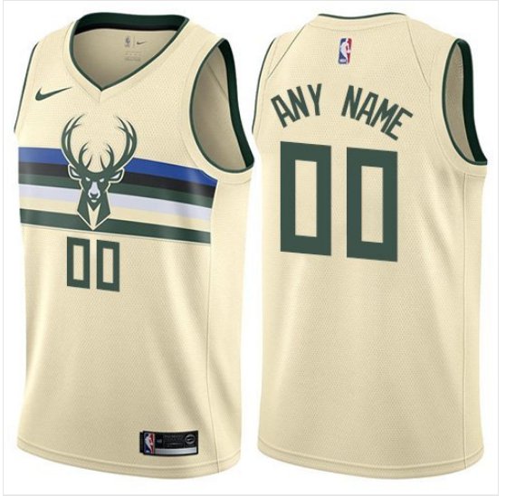 Men's Bucks Personalized Custom Cream City Edition jersey