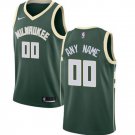 Men's Bucks Personalized Custom Green Icon Edition jersey