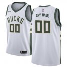 Men's Bucks Personalized Custom White Association Edition Jersey