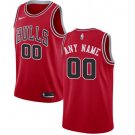 Men's Bulls Personalized Custom Red Icon Edition Jersey