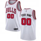 Men's Bulls Personalized Custom White Association Edition Jersey