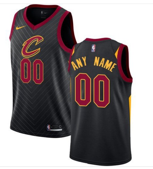 Men's Cavaliers Personalized Custom Black Statement Edition Jersey