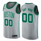 Men's Celtics Personalized Custom Gray City Edition Jersey
