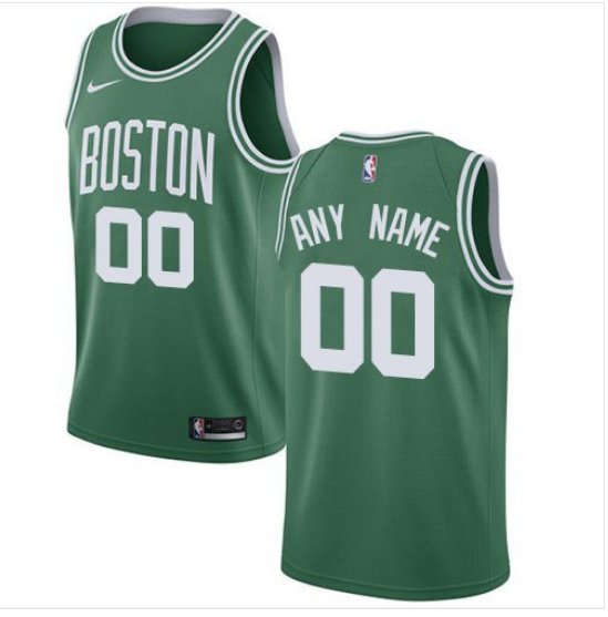 Men's Celtics Personalized Custom Green Icon Edition jersey