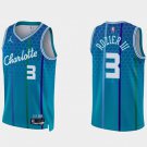 Men's Charlotte Hornets #3 Terry Rozier III Blue 75th Anniversary City Stitched Basketball Jersey