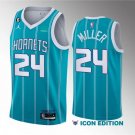 Men's Charlotte Hornets #24 Brandon Miller Teal 202223 With NO.6 Patch Stitched Basketball Jersey