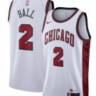 Men's Chicago Bulls #2 Lonzo Ball White 202223 City Edition Stitched Basketball Jersey