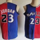 Men's Chicago Bulls #23 Michael Jordan Blue Red Two Tone Stitched Hardwood Classic Swingman Jerseys
