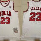Men's Chicago Bulls #23 Michael Jordan White 1997-98 Throwback Stitched Basketball Jersey
