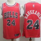 Men's Chicago Bulls Lauri Markkanen Red Basketball Jersey Embroidered