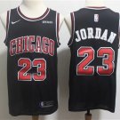 Men's Chicago Bulls Michael Jordan Black Basketball Jersey Embroidered