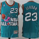 Men's Chicago Bulls Michael Jordan Green 1996 All Star Basketball Jersey Embroidered