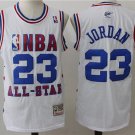Men's Chicago Bulls Michael Jordan White 2003 All Star Basketball Jersey Embroidered