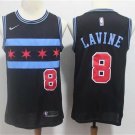 Men's Chicago Bulls Zach LaVine Black City Edition Basketball Jersey Embroidered