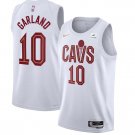 Men's Cleveland Cavaliers #10 Darius Garland White Stitched Badketball Jersey