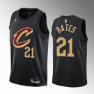 Men's Cleveland Cavaliers #21 Emoni Bates Black 2023 Draft Icon Edition Stitched Jersey
