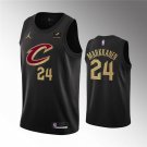 Men's Cleveland Cavaliers #24 Lauri Markkanen Black Statement Edition Stitched Jersey