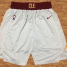 Men's Cleveland Cavaliers White Basketball Shorts Embroidered