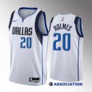 Men's Dallas Mavericks #20 Richaun Holmes White 2023 Draft Association Edition Stitched Jersey