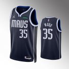 Men's Dallas Mavericks #35 Christian Wood Navy Statement Edition Stitched Jersey