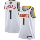Men's Denver Nuggets #1 Michael Porter Jr. White 2023 Finals Association Edition Stitched Jersey