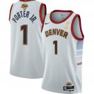 Men's Denver Nuggets #1 Michael Porter Jr. White 2023 Finals Champions Icon Edition Stitched Jersey