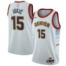 Men's Denver Nuggets #15 Nikola Jokic Silver 202223 City Edition Stitched Jersey