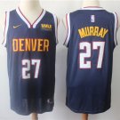Men's Denver Nuggets Jamal Murray Navy Basketball Jersey Embroidered