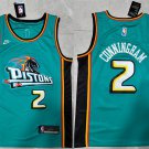 Men's Detroit Pistons #2 Cade Cunningham Blue Stitched Basketball Jersey