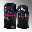 Men's Detroit Pistons Active Player Custom Black 202223 Statement Edition Stitched Jersey