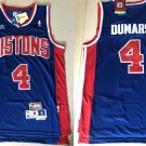 Men's Detroit Pistons Joe Dumars Blue Throwback Basketball Jersey Stitched