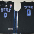 Men's Duke Blue Devils #0 Jayson Tatum Black College Basketball Swingman Stitched Jersey