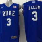 Men's Duke Blue Devils #3 Grayson Allen 2015 Blue Jersey