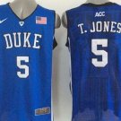 Men's Duke Blue Devils #5 Tyus Jones Blue Jersey