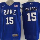 Men's Duke Blue Devils #15 Jahlil Okafor 2015 Blue Jersey