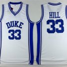 Men's Duke Blue Devils #33 Grant Hill White College Basketball Swingman Jersey