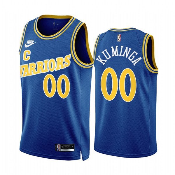 Men's Golden State Warriors #00 Jonathan Kuminga 202223 Royal Classic Edition Stitched Jersey