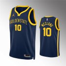 Men's Golden State Warriors #10 Mac McClung Navy Statement EditionStitched Jersey