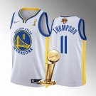 Men's Golden State Warriors #11 Klay Thompson White 2022 Finals Champions Stitched Jersey