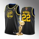 Men's Golden State Warriors #22 Andrew Wiggins Black 2022 Finals Champions Stitched Jersey