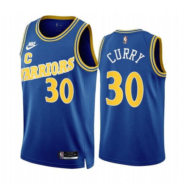 Men's Golden State Warriors #30 Stephen Curry 202223 Royal Classic Edition Stitched Jersey